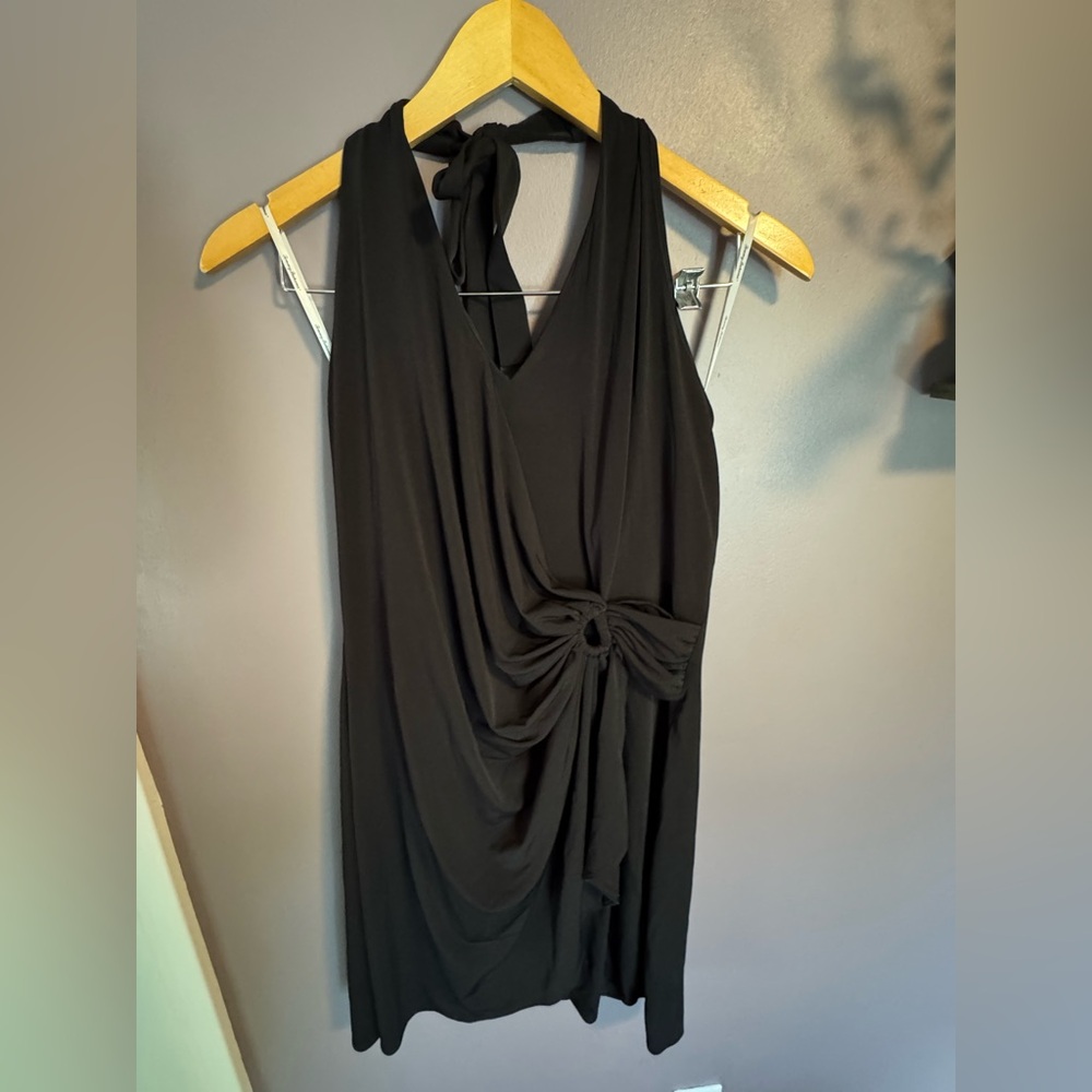 Gorgeous Tommy Bahama Black Halter Midi Dress. Size XL